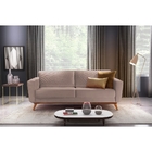 Sofá 2 Lugares Rosé Em Veludo 1,64m Amarílis