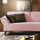 Sofá 2 Lugares Rosé Em Veludo 1,74m Lilac