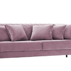 Sofá 2 Lugares Rosé Em Veludo 1,76m Magnólia