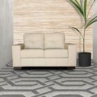 Sofá 2 Lugares Sala De Estar 150cm Milão Couro Off White G03