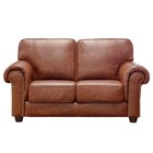 Sofá 2 Lugares Sala De Estar 167cm Rael Couro Caramelo - Gran