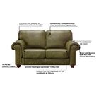 Sofá 2 Lugares Sala De Estar 167cm Rael Couro Verde - Gran Be
