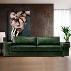 Sofá 2 Lugares Sala De Estar Pés Madeira 185cm Com Usb Minsqu