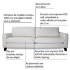 Sofá 2 Lugares Sala De Estar Recepção 200cm Presley Linho Off