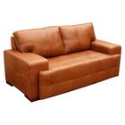 Sofá 2 Lugares Sala De Estar Roma 180 Cm Couro Mel G58 - Gran