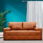 Sofá 2 Lugares Sala De Estar Roma 180 Cm Couro Mel G58 - Gran