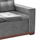 Sofá 2 Lugares Serrano Veludo Cinza