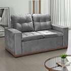 Sofá 2 Lugares Serrano Veludo Cinza