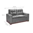 Sofá 2 Lugares Serrano Veludo Cinza