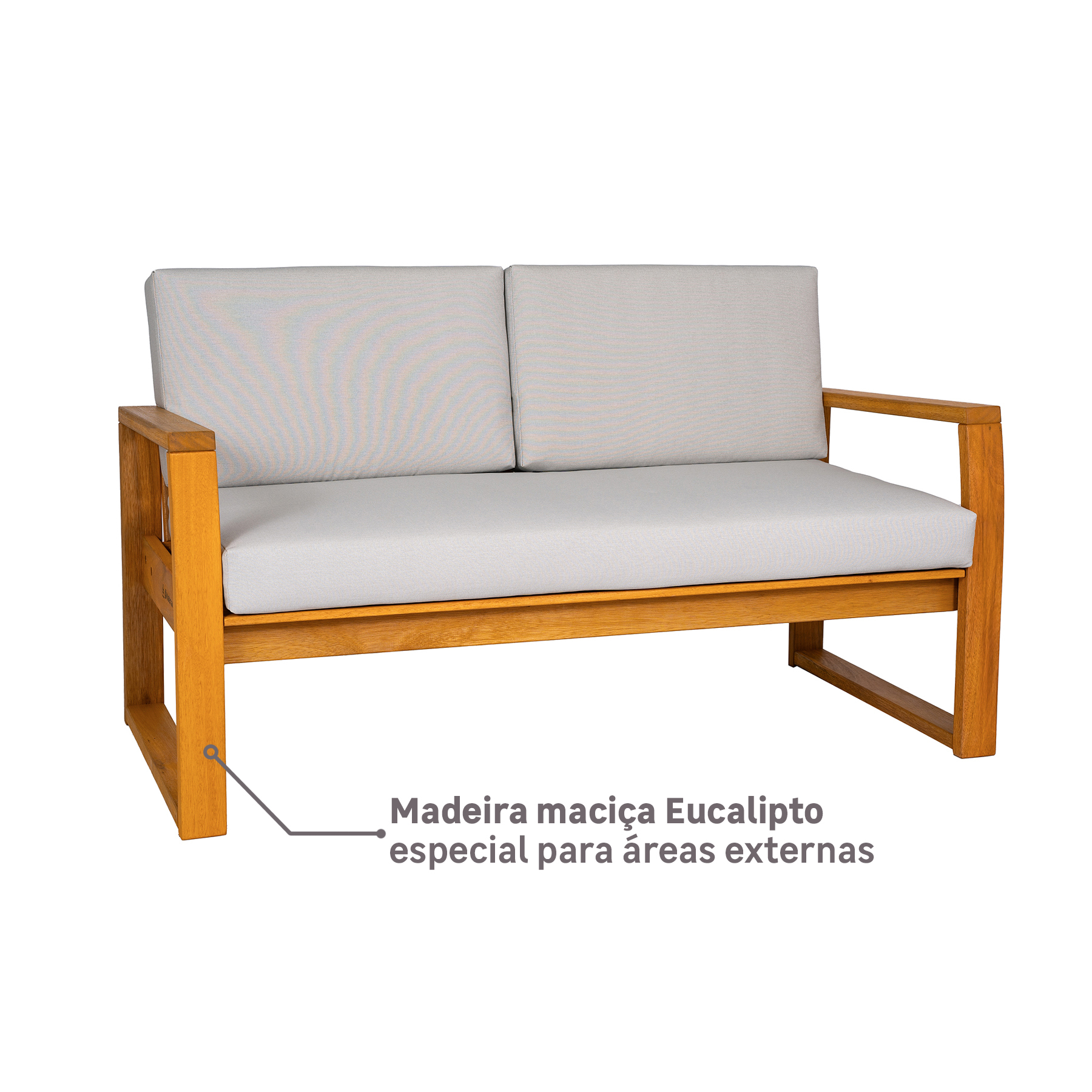 Sofá para Jardim 2 Lugares Solarium Naterial