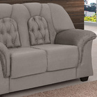 Sofá 2 Lugares Suede Veludo Animale Athenas Bege