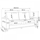 Sofá 2 Lugares Tamires Linho Amêndoa - Pnr Móveis