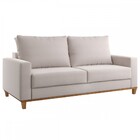 Sofá 2 Lugares Tamires Linho Amêndoa - Pnr Móveis