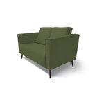 Sofá 2 Lugares Tecido Poliéster Fun Oliva