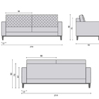 Sofá 2 Lugares Tiffany Em Veludo 1,64m Dália