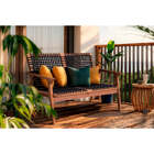 Sofá 2 Lugares Trama - Jatobá E Corda Preta - Meu Móvel De Ma