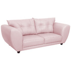 Sofá 2 Lugares Tulipa Sintético - Amarena Móveis - Rosa Bebê