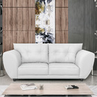 Sofá 2 Lugares Tulipa Sintético - Doce Sonho Móveis - Branco