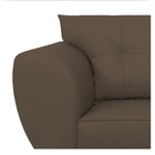 Sofá 2 Lugares Tulipa Suede - Amarena Móveis - Marrom