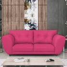 Sofá 2 Lugares Tulipa Suede - Amarena Móveis - Pink