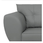 Sofá 2 Lugares Tulipa Suede - Doce Sonho Móveis - Cinza