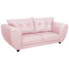 Sofá 2 Lugares Tulipa Suede - Doce Sonho Móveis - Rosa Bebê