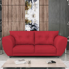 Sofá 2 Lugares Tulipa Suede - Doce Sonho Móveis - Vermelho