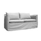 Sofá 2 Lugares Tunísia Suede Cinza