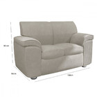 Sofá 2 Lugares Veloplus 158cm Gales Estofados Liberati