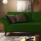 Sofá 2 Lugares Verde Em Veludo 1,74m Lilac