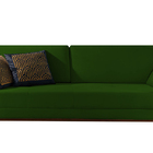 Sofá 2 Lugares Verde Em Veludo 1,74m Lilac