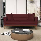 Sofá 2 Lugares Viena Suede - Amarena Móveis - Bordô