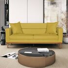 Sofá 2 Lugares Viena Suede - Doce Sonho Móveis - Amarelo