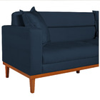 Sofá 2 Lugares Viena Suede - Doce Sonho Móveis - Azul Marinho