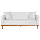Sofá 2 Lugares Viena Suede - Doce Sonho Móveis - Branco