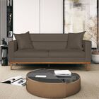 Sofá 2 Lugares Viena Suede - Doce Sonho Móveis - Marrom