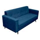 Sofá 2 Lugares Vitrola Suede Azul