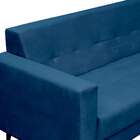 Sofá 2 Lugares Vitrola Suede Azul