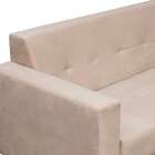 Sofá 2 Lugares Vitrola Suede Bege