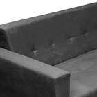 Sofá 2 Lugares Vitrola Suede Cinza