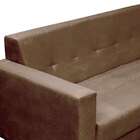 Sofá 2 Lugares Vitrola Suede Tabaco