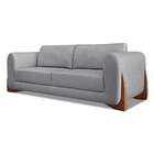 Sofá 2 Lugares Yves Linho Cinza