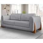 Sofá 2 Lugares Yves Linho Cinza