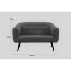 Sofá 2 Lugares Zap Daf Mobiliário Azul Jeans