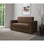 Sofá 2 Lugares Zoy Suede Marrom