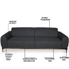 Sofá 300cm 4 Lugares Molino Linho Chumbo