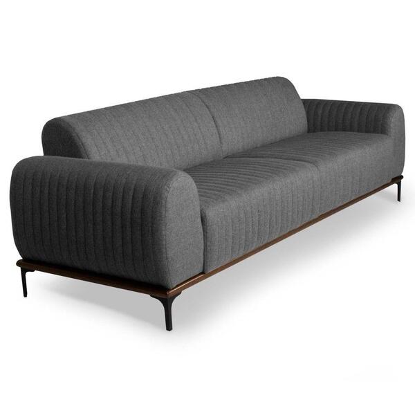 Sofá 300cm 4 Lugares Molino Linho Cinza