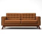 Sofá 300cm 4 Lugares Sandero Veludo Telha