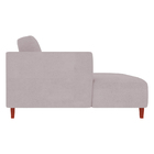 Sofá 350cm Com Chaise Esquerda Franz Suede Rosê G52 - Gran Be