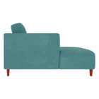 Sofá 370cm Com Chaise Esquerda Franz Suede Turquesa G52 - Gra